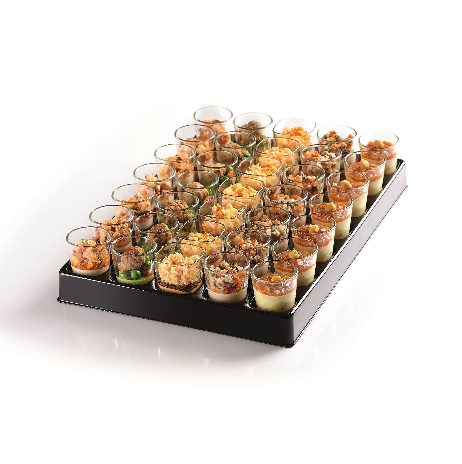 Vorspeisen im Glas von Meeting-Snackservice Ihrem Münchner-Fingerfood-Catering