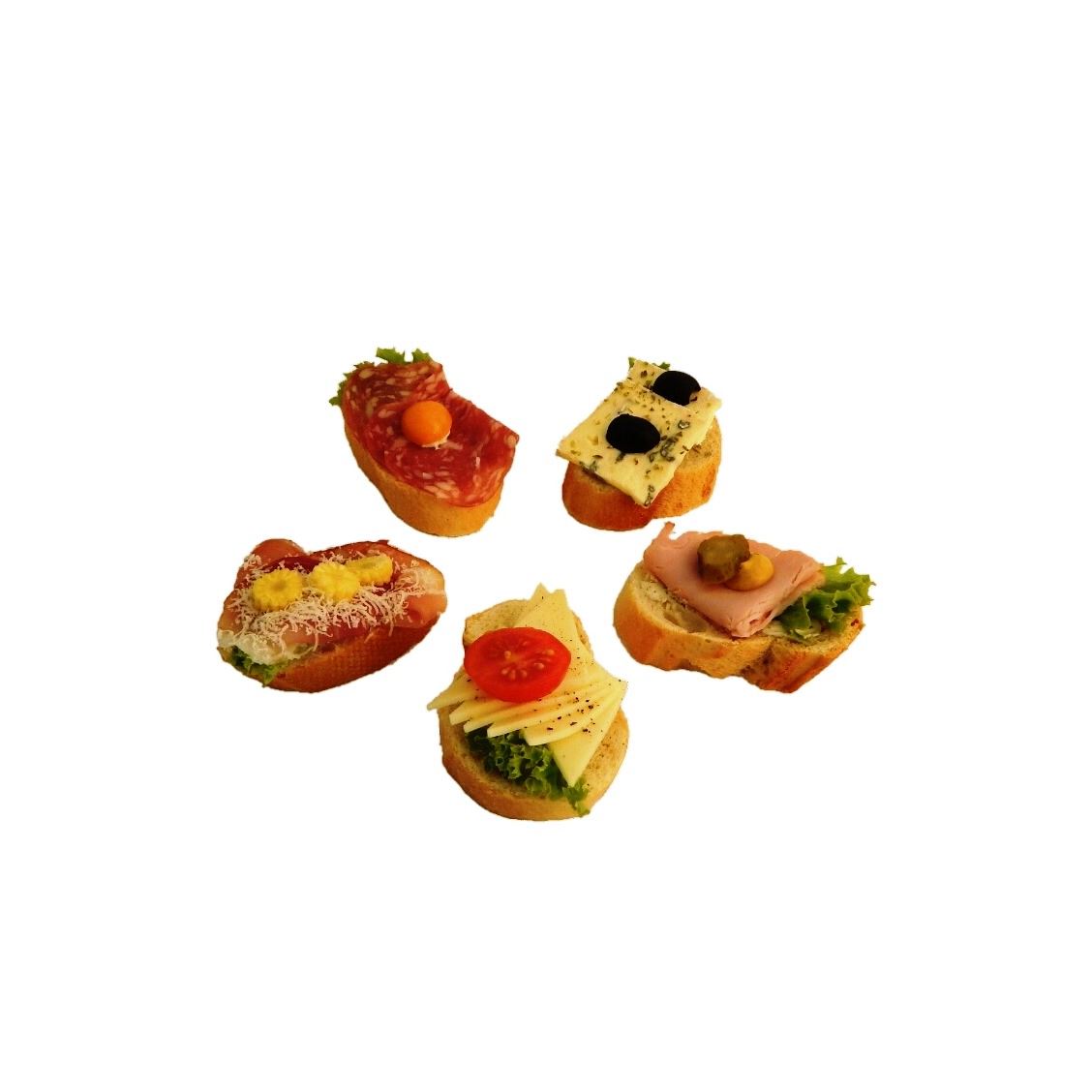 Canapé glutenfrei traditionell von Meeting-Snackservice Ihrem Fingerfood-Catering-München